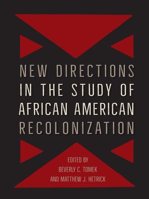 cover image of New Directions in the Study of African American Recolonization